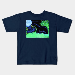 Blue Spirit Bear Kids T-Shirt